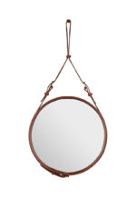 Miroir circulaire S cognac, Jacques Adnet, Gubi