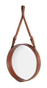 Miroir circulaire S cognac