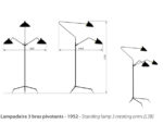 Cotes Lampadaire trois bras