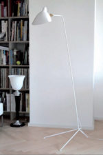 Serge Mouille, standing lamp, white