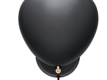 Cobra wall lamp, black, Greta Grossman, Gubi