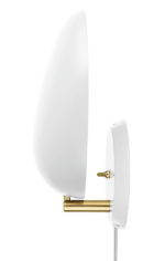 Cobra wall lamp, white, Greta Grossman, Gubi