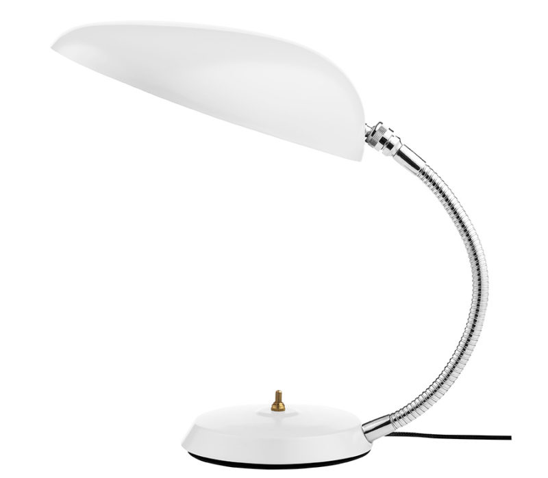 Lampe de table Cobra, blanc mat, Greta Grossman, Gubi