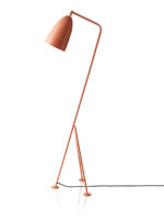 Grasshopper floor light, vintage red, Greta Grossman, Gubi