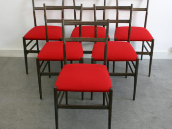 6 chaises Leggera, Gio Ponti, Cassina