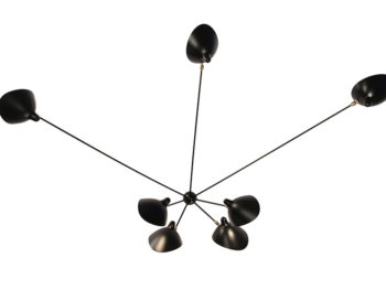 Wall light spider 7 arms, serge mouille