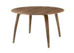 Gubi round dining table, walnut, Komplot Design
