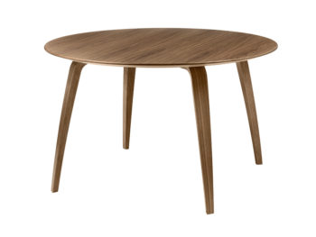 Table ronde GUBI, noyer, Komplot Design