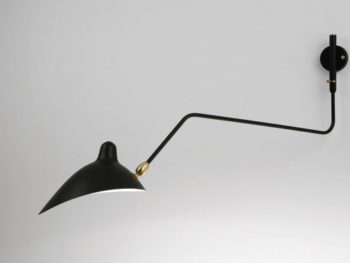 Rotating sconce 1 curved arm, Serge Mouille