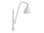 Wall light BL5, chrome with matt white shade, Bestlite, Gubi