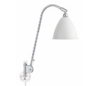 Wall light BL6, chrome with matt white shade, Bestlite, Gubi