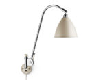 Wall light BL6, chrome with cream shade, Bestlite, Gubi