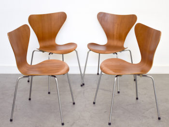 4er Set Serie 7 Stühle, Arne Jacobsen, Fritz Hansen, 1955