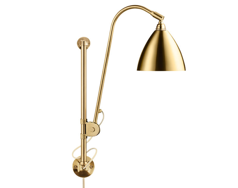 Wall lamp BL5, all brass, Bestlite, Gubi