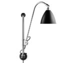 Wall light BL5, chrome with black shade, Bestlite, Gubi