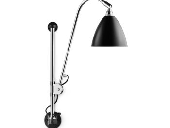 Wall light BL5, chrome with black shade, Bestlite, Gubi