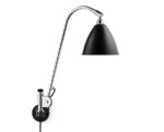 Wall light BL6, chrome with black shade, Bestlite, Gubi