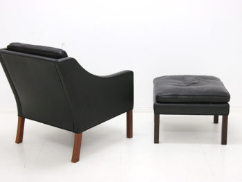 BM 2207 armchair with ottoman, Borge Mogensen, Fredericia