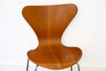 4 Serie 7 chairs, Arne Jacobsen, Fritz Hansen, 1955