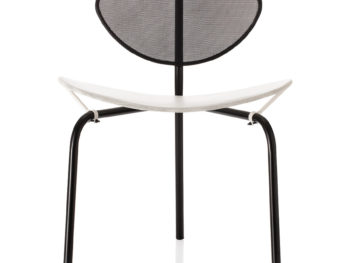 Nagasaki chair, black and white, Mathieu Matégot, Gubi