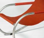 Chaise longue Lido, red fabric, Giudici, Wohnbedarf, WB Form