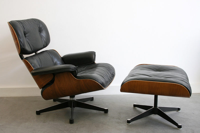 Fauteuil lounge chair avec ottoman, Charles Ray Eames, Herman Miller, Vitra