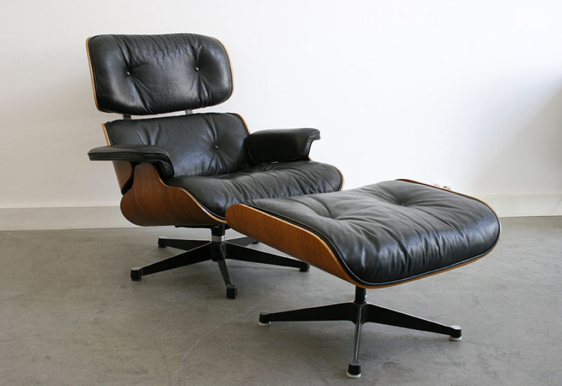 Fauteuil lounge chair avec ottoman, Charles Ray Eames, Herman Miller, Vitra