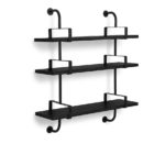 Demon shelves, 3 shelves, 95 cm, black, Mathieu Matégot, Gubi