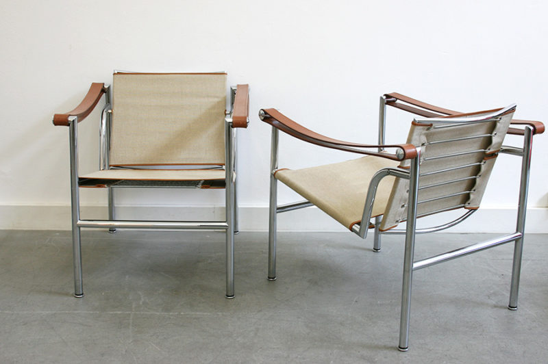 Fauteuils LC1, Le Corbusier, Perriand, Jeanneret, Cassina