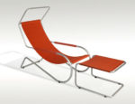 Chaise longue et repose pieds Lido, Giudici, Edition Wohnbedarf, wb form