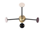 Coatrack pink, sand and bordeaux, Mathieu Matégot, Gubi