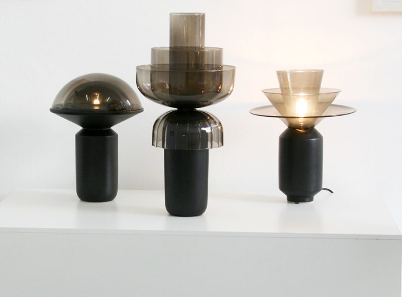 Lampe Dome, Shade und Ninfea Vase, Matteo Zorzenoni, Galerie Kissthedesign