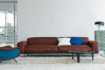 Naviglio sofa, leather (Rubino), Umberto Asnago, Arflex