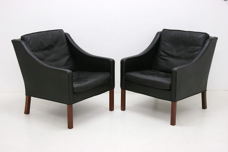 BM 2207 armchairs, Borge Mogensen, Fredericia