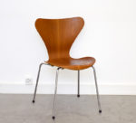 4 chaises Serie 7 en teck, Arne Jacobsen, Fritz Hansen, 1955