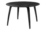 Gubi round dining table, black stained, Komplot Design