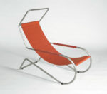 Chaise longue Lido, red fabric, Giudici, Wohnbedarf, WB Form