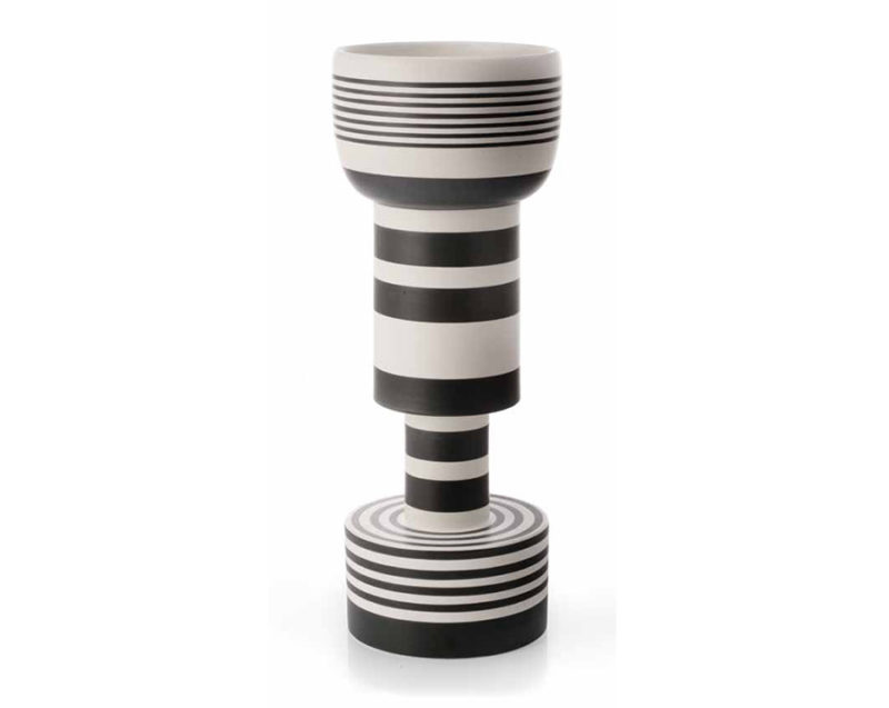 Calice vase, ceramic, Ettore Sottsass, Bitossi