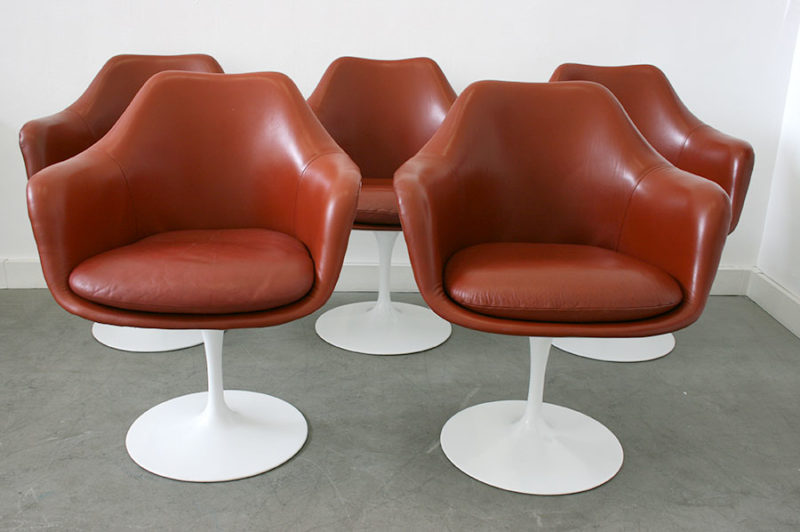 5 fauteuils tulipe, Eero Saarinen, Knoll