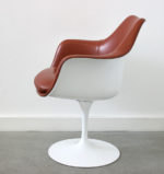 Fauteuil tulipe en cuir, Eero Saarinen, Knoll