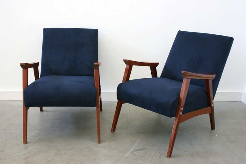Paire de fauteuils vintage, design italien, années 50