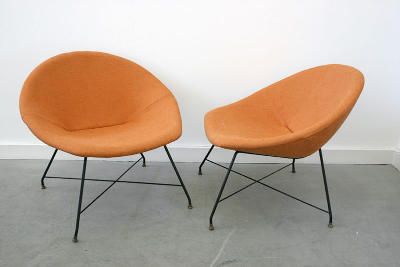 Fauteuils lounge, Augusto Bozzi, Saporiti