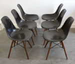 6er Set DSW Stühle, Charles & Ray Eames, Herman Miller