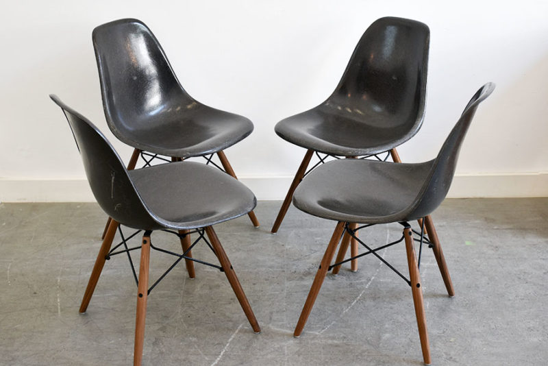 Suite de 6 chaises DSW, Charles & Ray Eames, Herman Miller