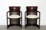 Paire de Barrel Chair, Frank Lloyd Wright, Cassina