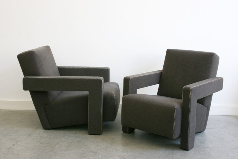 Pair of Utrecht armchairs, Gerrit T. Rietveld, Cassina