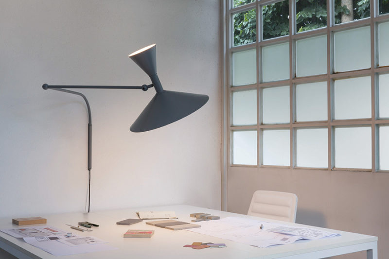 Lampe de Marseille, matt grey, Le Corbusier, Nemo