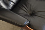 Detail armchair's leather