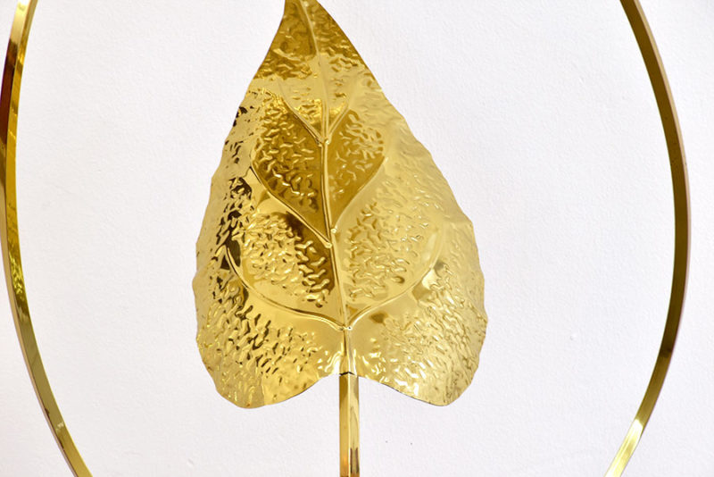 Leaf floor lamp, Tommaso Barbi, 1970.