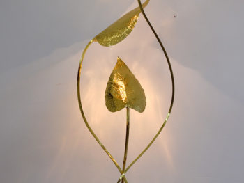 Leaf floor lamp, Tommaso Barbi, 1970.